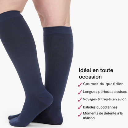 Soléa Flow™ Chaussettes de compression larges pour jambes légères