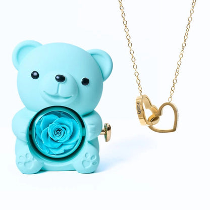 Osito Amor Eterno + Collar Personalizado