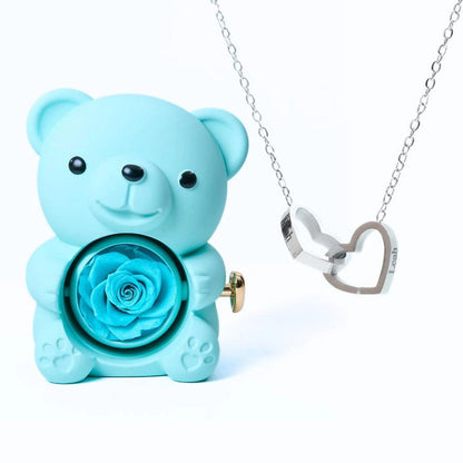 Osito Amor Eterno + Collar Personalizado