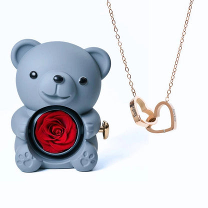 Osito Amor Eterno + Collar Personalizado