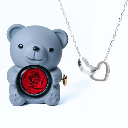 Osito Amor Eterno + Collar Personalizado
