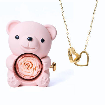 Osito Amor Eterno + Collar Personalizado