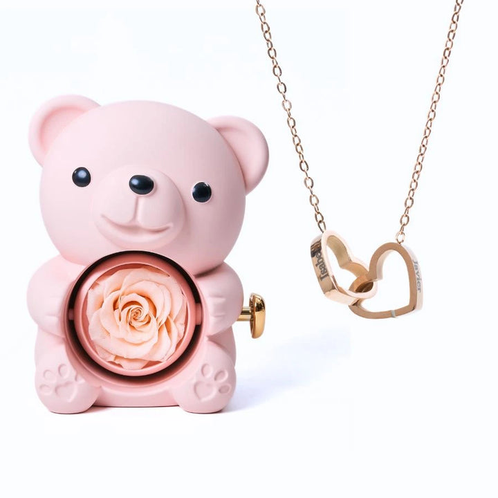 Osito Amor Eterno + Collar Personalizado