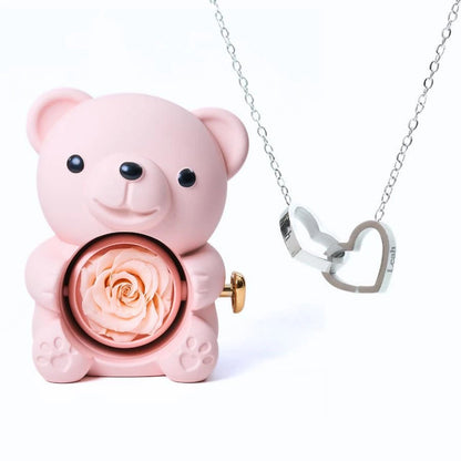 Osito Amor Eterno + Collar Personalizado