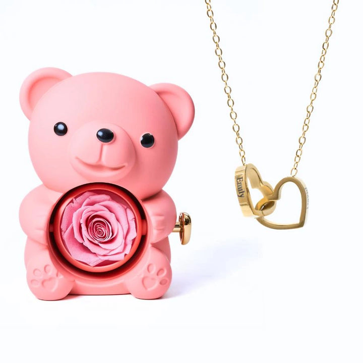 Osito Amor Eterno + Collar Personalizado