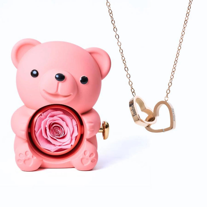 Osito Amor Eterno + Collar Personalizado