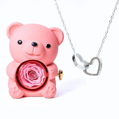 Osito Amor Eterno + Collar Personalizado