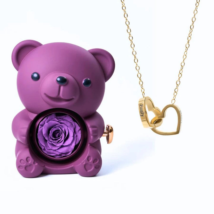 Osito Amor Eterno + Collar Personalizado