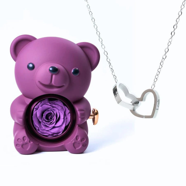Osito Amor Eterno + Collar Personalizado