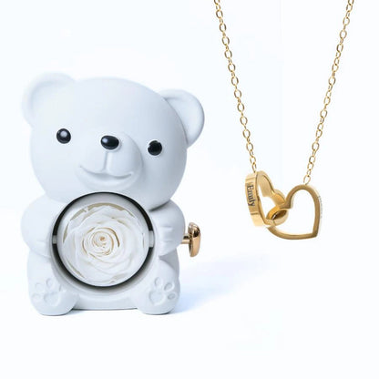 Osito Amor Eterno + Collar Personalizado