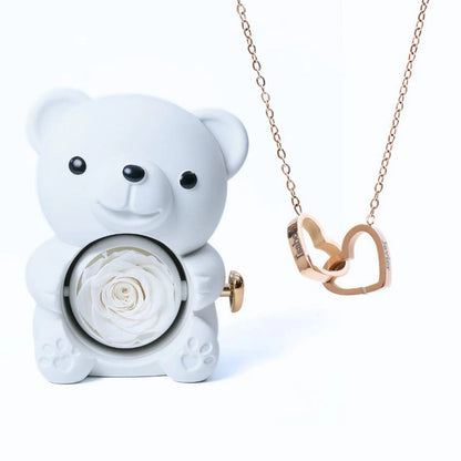 Osito Amor Eterno + Collar Personalizado